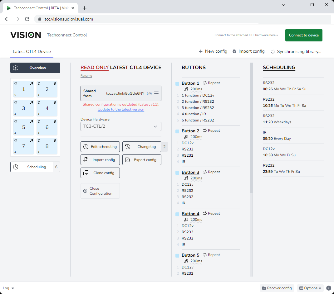 Vision Techconnect Control Software wechselt zu cloudbasiertem System
