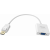 An image showing White DisplayPort to VGA Adaptor