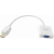 An image showing Adaptador DisplayPort para VGA de qualidade profissional, branco