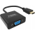 An image showing Sort HDMI til VGA-adapter