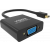 An image showing Adaptador mini-DisplayPort para VGA de qualidade profissional, Preto