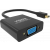 An image showing Adaptador profesional Negro de mini-DisplayPort a VGA