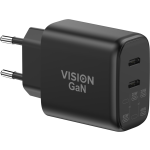 An image showing Chargeur double USB-C TC-PUSBCEU/65 avec prise EU