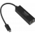 An image showing Professioneller USB-C-zu-Ethernet-Adapter, Schwarz