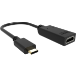 An image showing Black USB-C to 8K HDMI Adaptor
