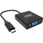 An image showing Professionele Zwart USB-C-naar-VGA-adapter