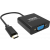 An image showing Black USB-C to VGA Adaptor