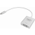 An image showing Adaptateur professionnel blanc USB-C vers VGA