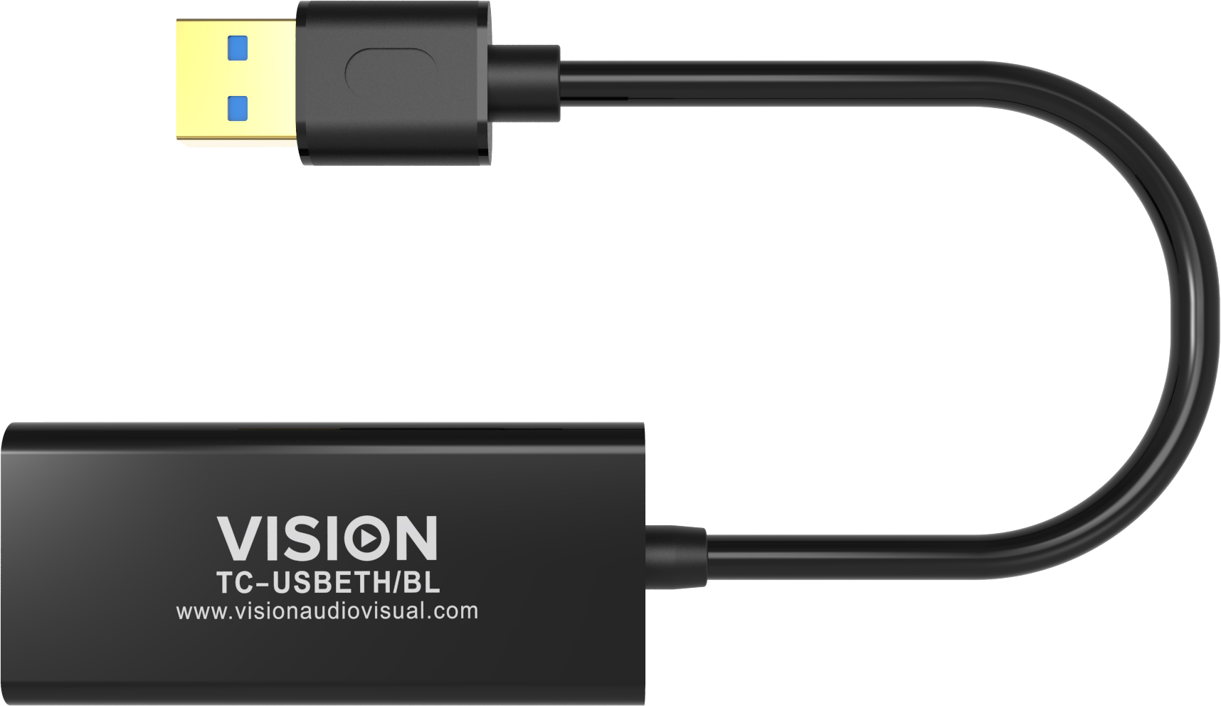 VISION Adaptateur réseau USB-A vers RJ45 Ethernet de qualité  professionnelle GARANTIE À VIE - TCUSBETH - VISION