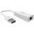 An image showing White USB 3.0 to Ethernet Adaptor