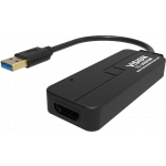 An image showing Adaptador profesional negro de USB 3.0 a HDMI
