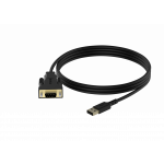 An image showing Professionele zwarte USB 2.0-naar-9-pins seriële RS-232-adapter