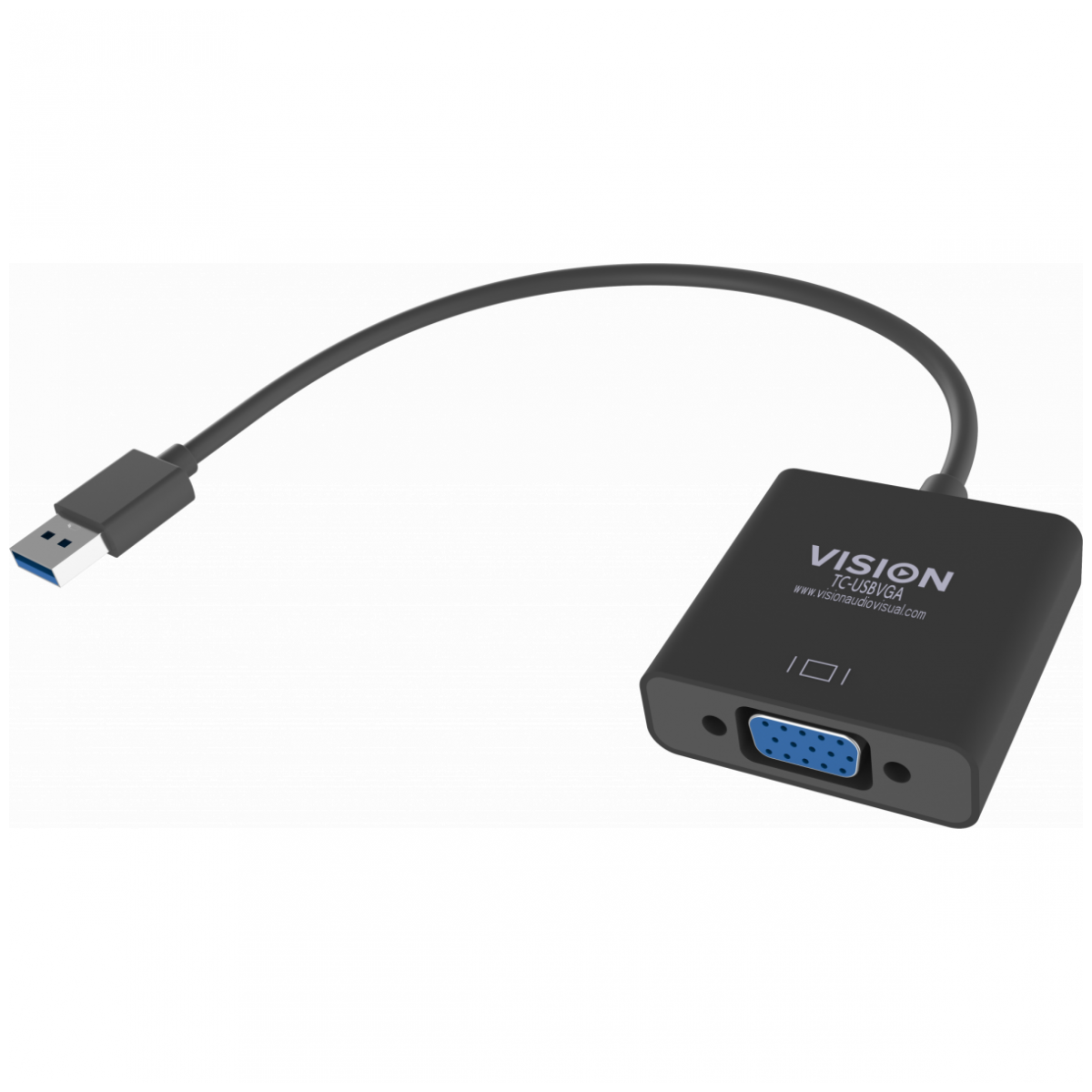Black USB 3.0 to VGA Adaptor