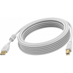 An image showing USB 2.0-Kabel, 3 m, weiß