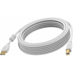 An image showing White USB 2.0 Cable 3m (10ft)