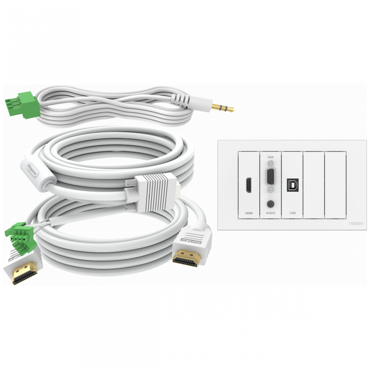 TC3 faceplate and cable set 5m | Vision Audio Visual