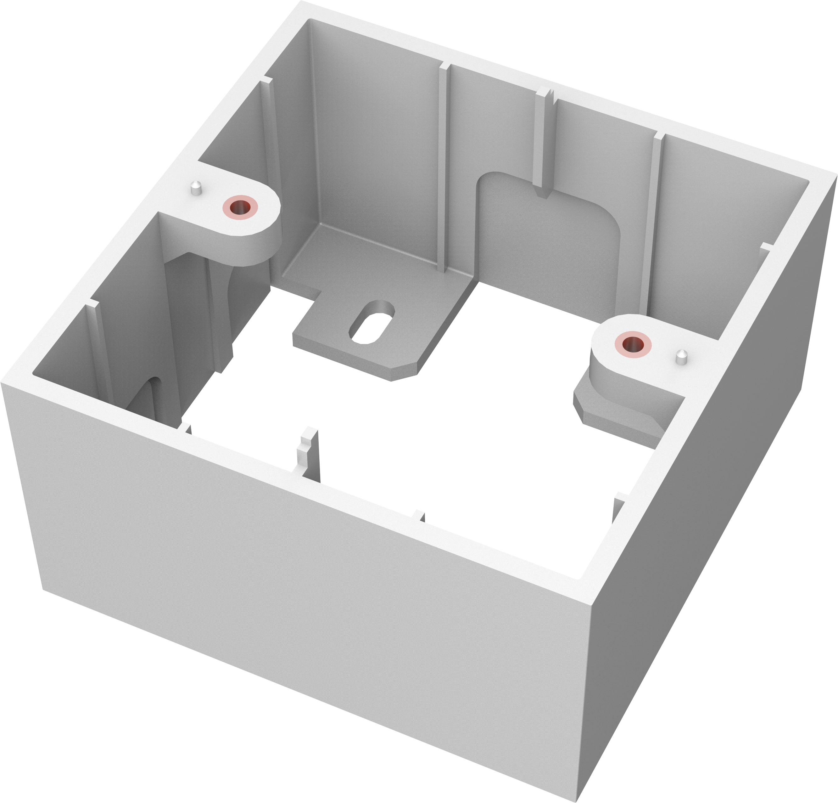 An image showing TC3 Caixa de derivação com ficha simples, para montagem à superfície, modelo inglês