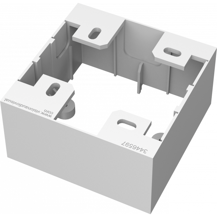 TC3 UK 1-Gang Surface-Mount Backbox | Vision Audio Visual