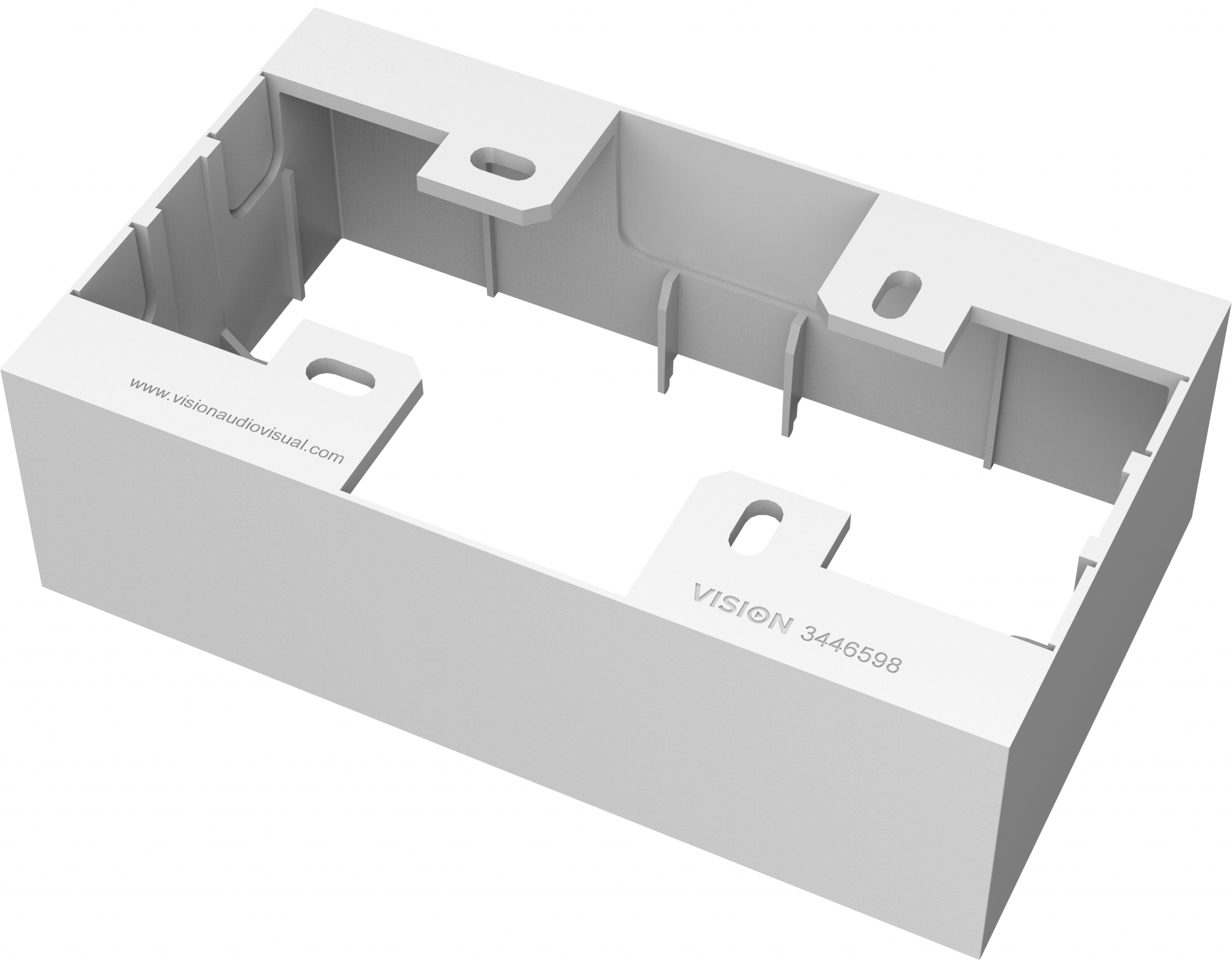 An image showing TC3 Caja de montaje en superficie de dos salidas para RU