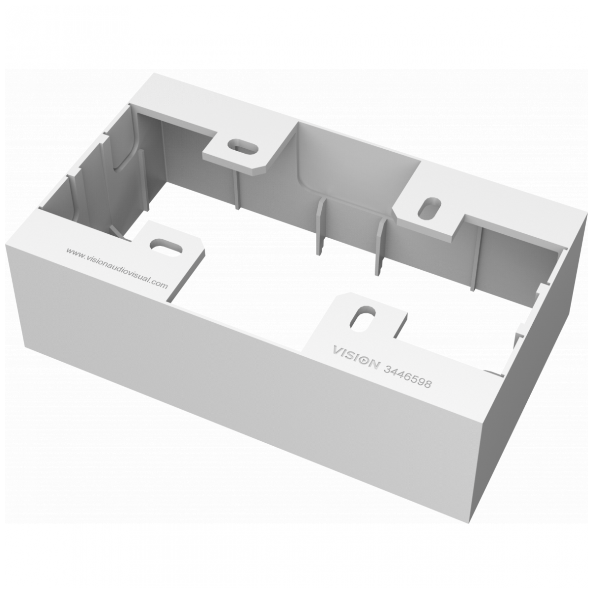 TC3 UK 2-Gang Surface-Mount Backbox | Vision Audio Visual