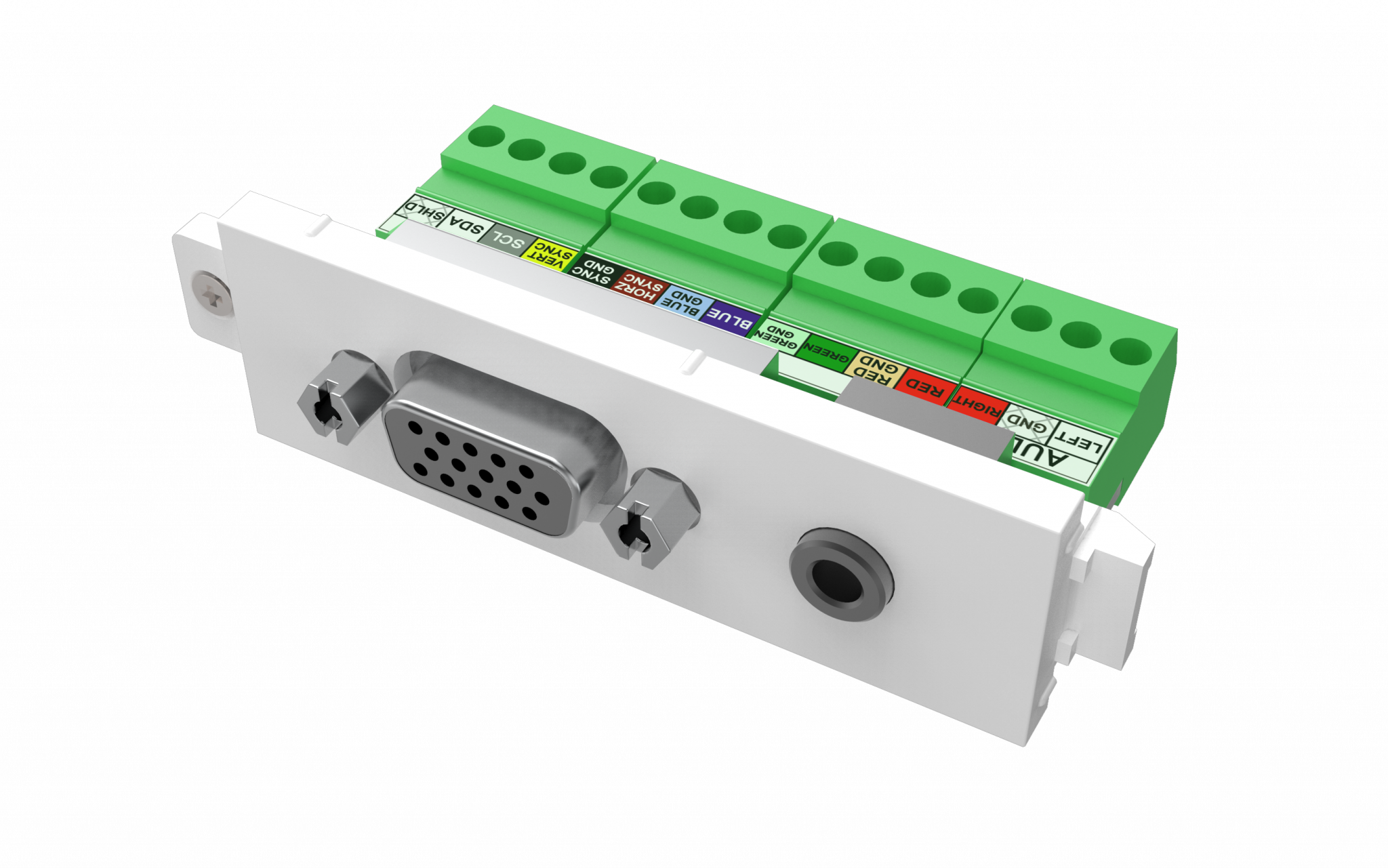 An image showing TC3 Módulo de VGA y Audio (conector Phoenix posterior)