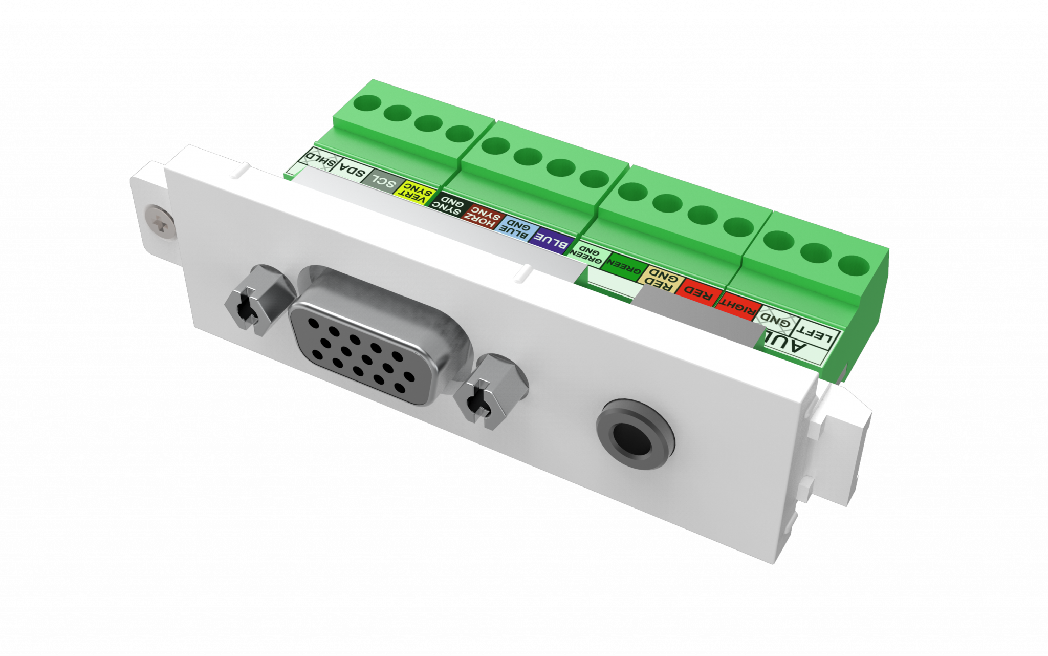 An image showing Module VGA et audio TC3 (Euroblock à l’arrière)