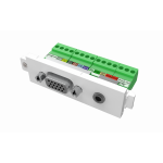 An image showing TC3-VGA- en audiomodule (phoenix aan de achterkant)