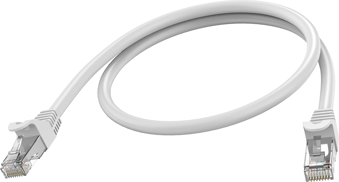 An image showing White CAT6A Cable 0.5m