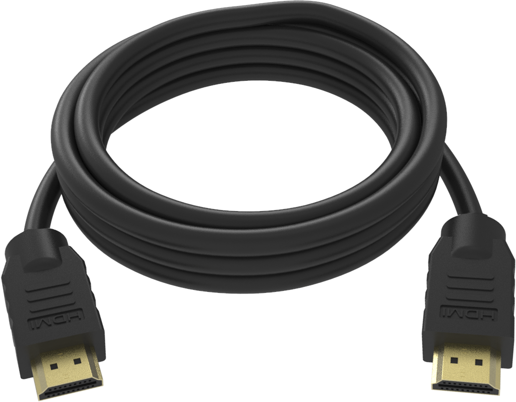 An image showing Black HDMI Cable 0.5m (2ft)