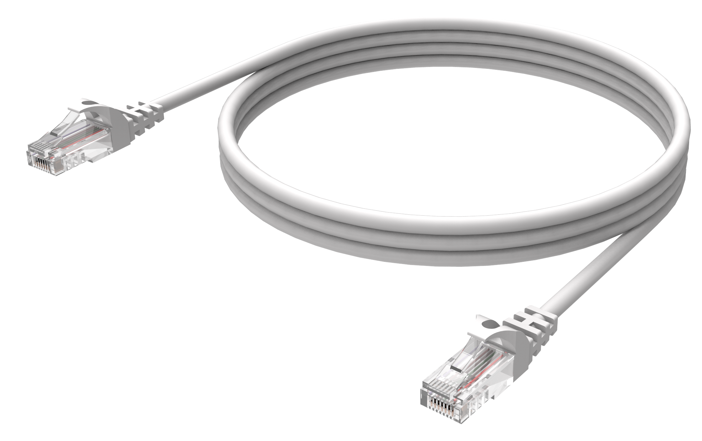 An image showing Cavo professionale CAT6 bianco da 10 m