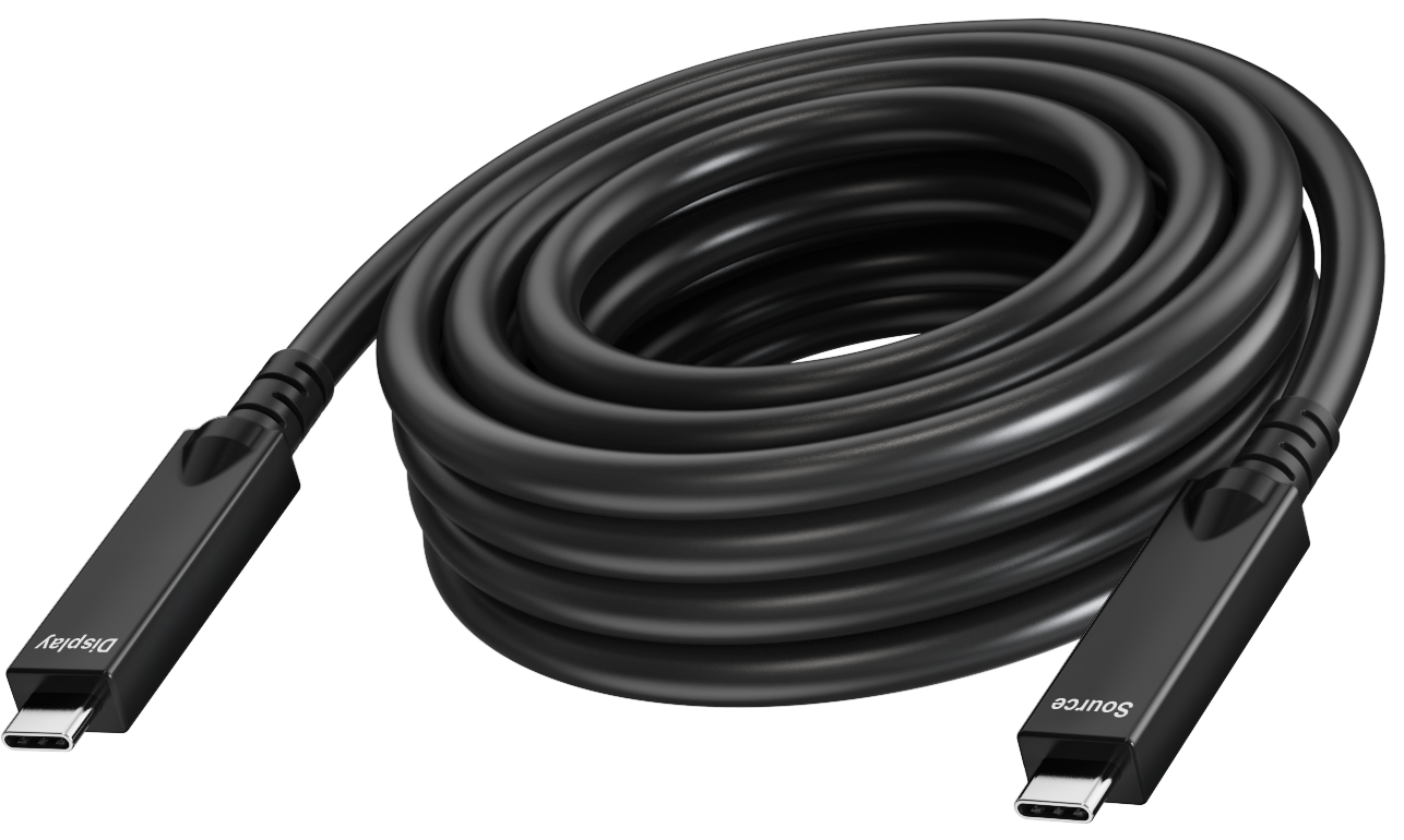 An image showing TC 7MUSBC/BL TC 4MUSBC USB-C-Kabel, 4 m (13ft),  weiß