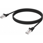 An image showing Professionelt Sort CAT6-kabel 1 m (3,2 ft)