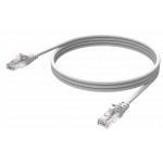An image showing Cable profesional blanco tipo CAT6 de 1 m