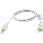 An image showing Câble USB 2.0 Blanc 1m (3ft)