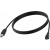 An image showing 1m Black Micro-B to USB-B 2 cable