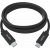 An image showing Sort USB-C-kabel 1 m (3ft)