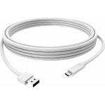 An image showing USB-C-zu-USB 3.0A-Kabel, 1 m, weiß  (3 Fuß)