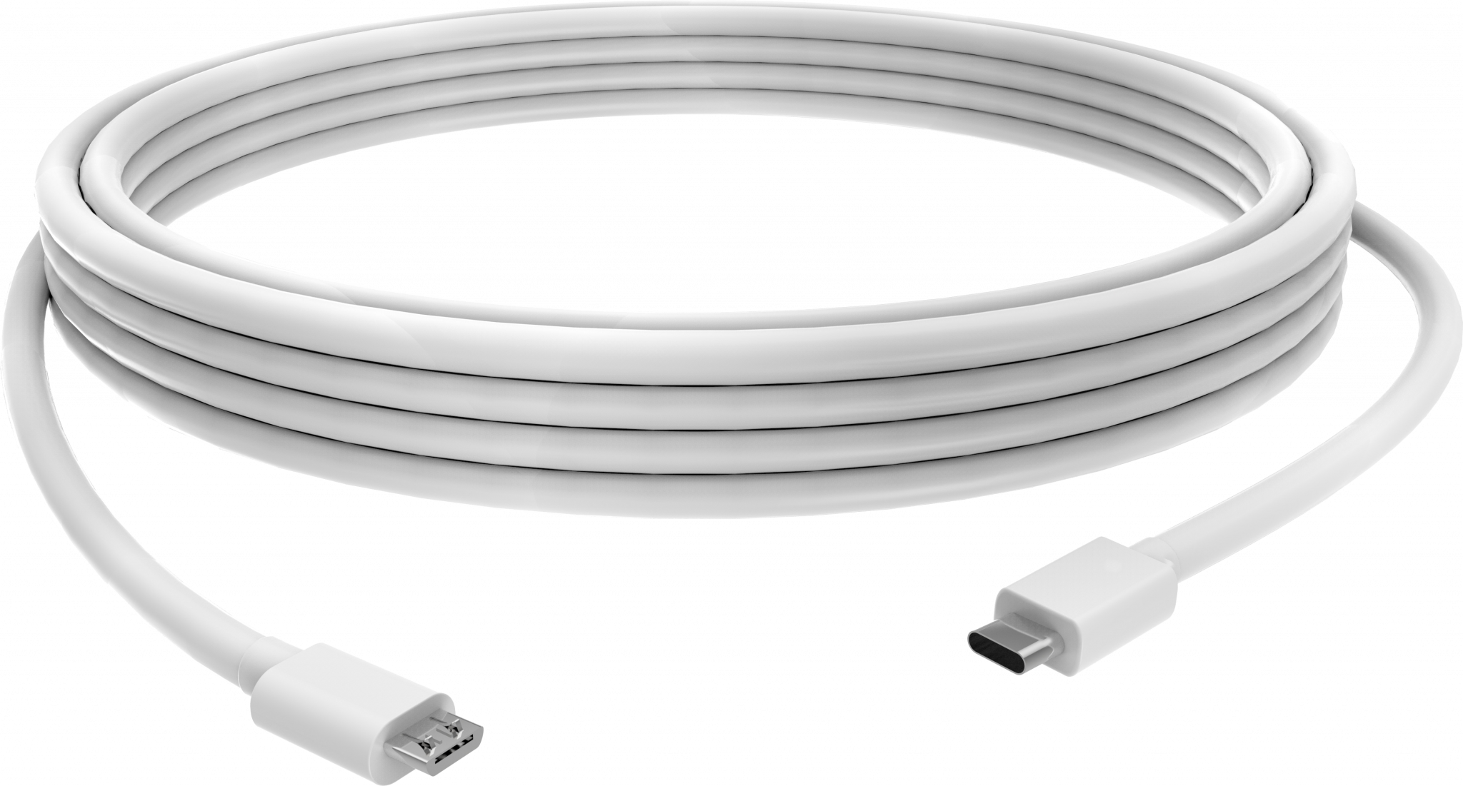 Câble blanc USB-C vers USB 2.0 micro-B 1 m (3,2 pi)