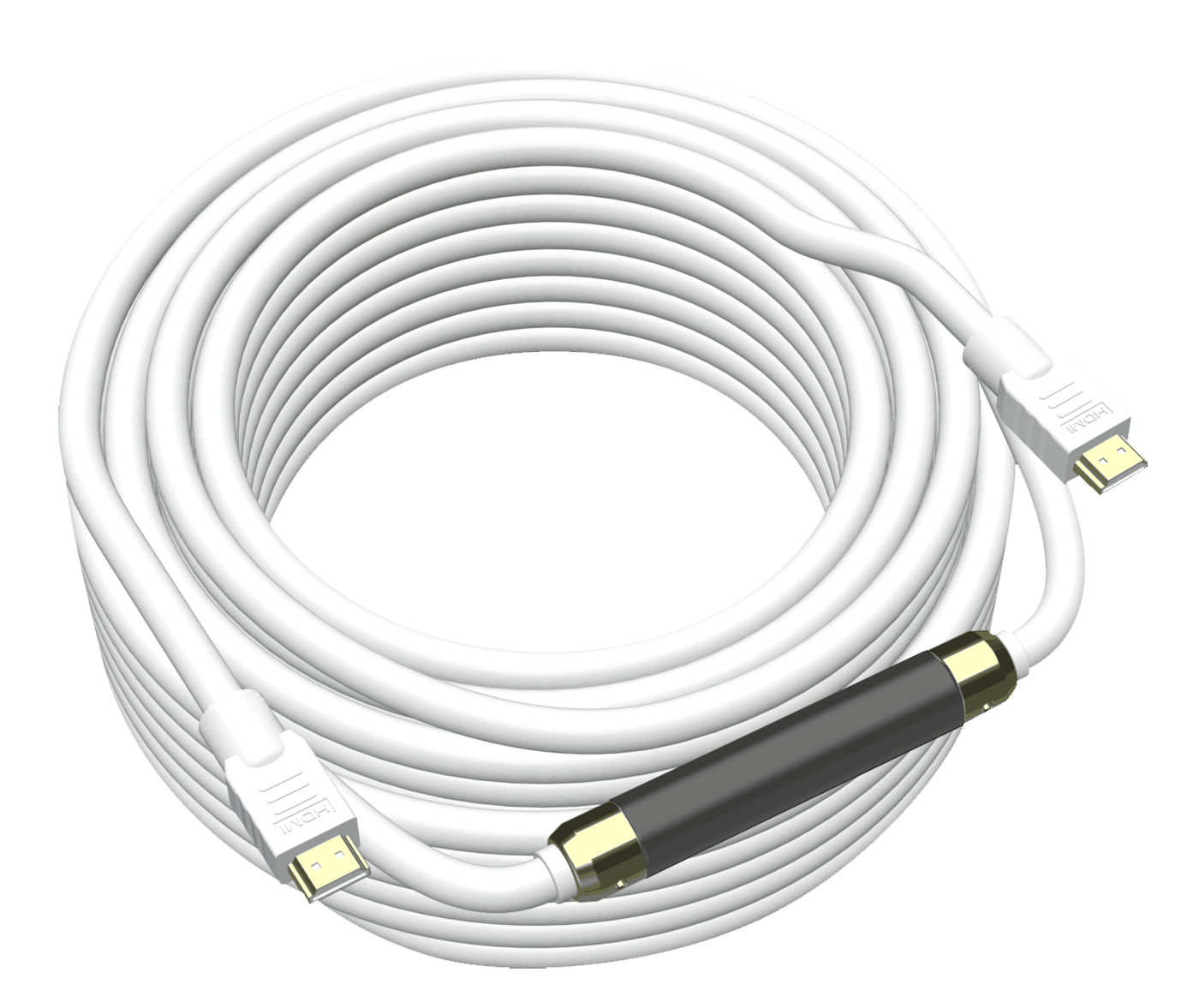 Vision 900057575 50 cm HDMI Cable With Adapter White