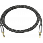 An image showing Førsteklasses flettet minijack-kabel 2 m