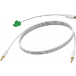 An image showing hvidt minijack-kabel 2 m (7ft)