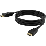 An image showing Black DisplayPort to HDMI 8K cable 2m
