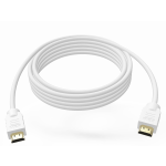 An image showing Cable blanco tipo HDMI de 2 m (6,5 pies)