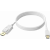 An image showing Cable blanco de 2 m (6,5 pies) de mini-DisplayPort a DisplayPort