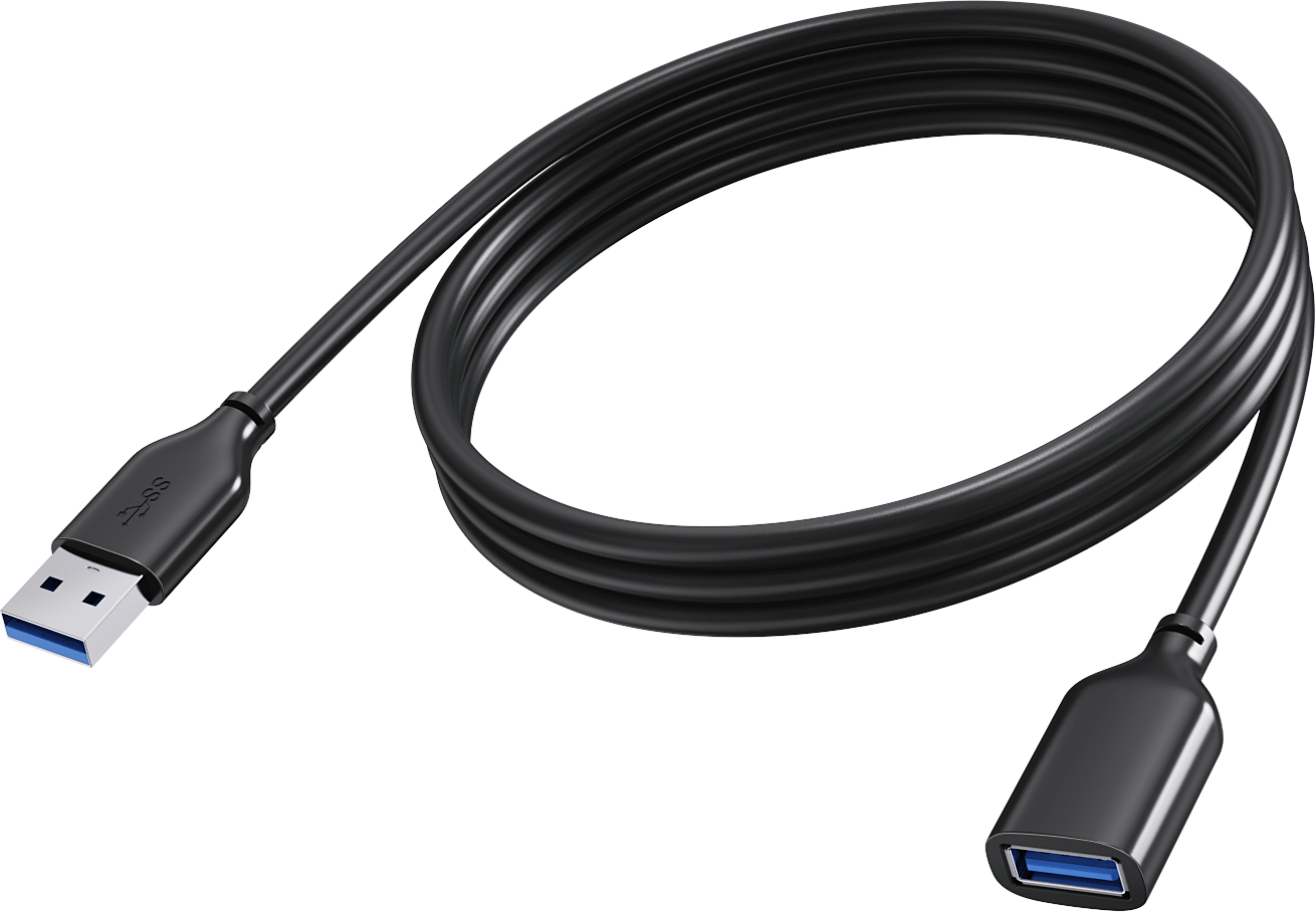 An image showing Cabo de Extensão USB 3.0 TC 2MUSB3.0EXT/BL Preto 2 m