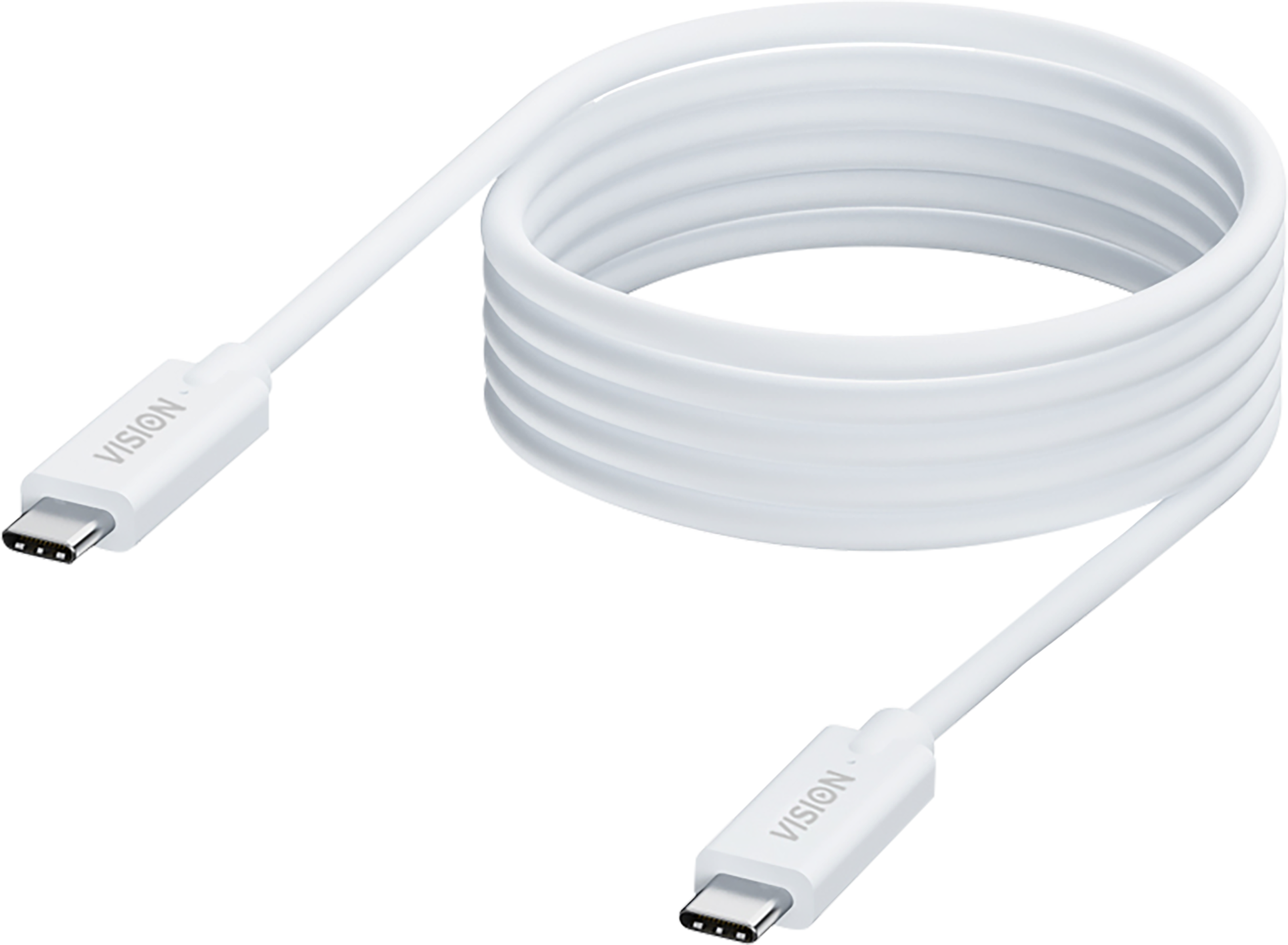An image showing TC 2MUSBC/BL Sort USB-C-kabel 2 m (6,6ft)
