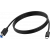 An image showing 2m Black USB-C to USB-3.0B Cable