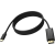 An image showing Câble USB-C noir vers DP 8K noir TC 2MUSBCDP8K/BL de 2m