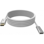 An image showing Câble de rallonge USB-C blanc 2 m (7 pi)