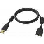 An image showing Câble d'extension USB 2.0 noir 2 m
